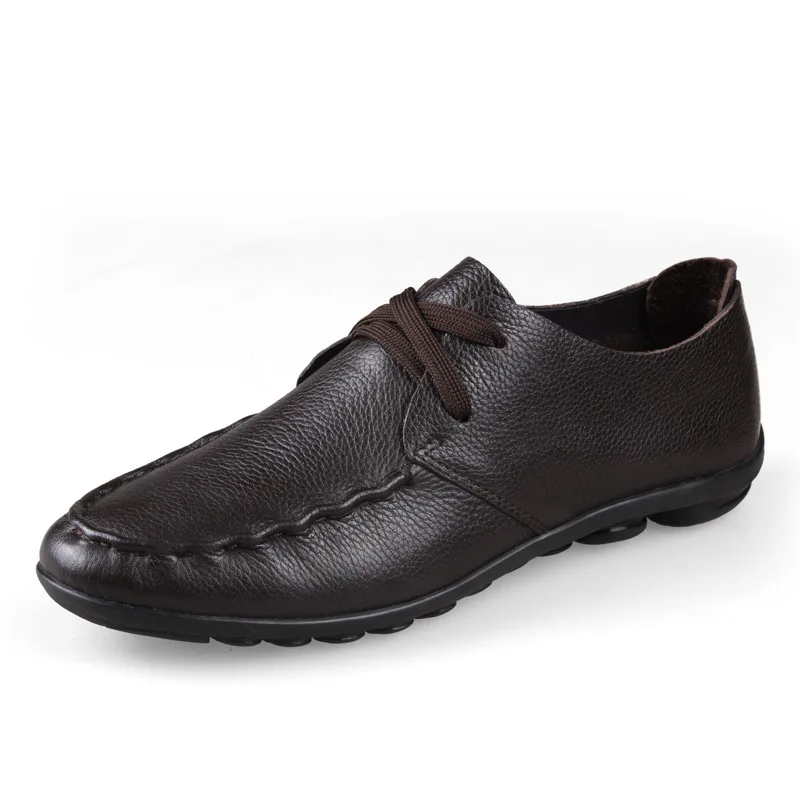 Tenis Masculino/мужские оксфорды из натуральной кожи; Большой размер 47; удобные водонепроницаемые кроссовки на шнуровке; прогулочная обувь для мужчин - Цвет: brown