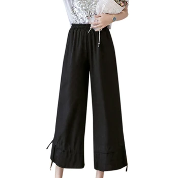 

VICABO Women's pants Casual Loose Printed ruffle Ealstic Waist Dot printed Pants Summer 2020 Sweet Pants for women Ladies Girls
