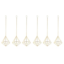 Fashion – support mural géométrique en métal pour plantes à Air, 6 pièces, Style nordique 