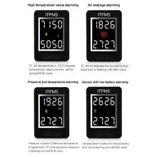 Система контроля давления в шинах U912, ЖК-дисплей, сигнализация для автомобильных шин LX9C
