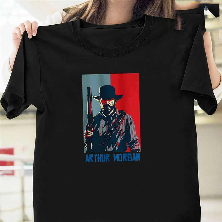 Arthur Morgan футболка Черная Размер S-3Xl уличная забавная футболка