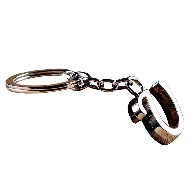 Дизайн DIY A-Z буквы брелок для мужчин серебряный металлический брелок женский автомобильный брелок с буквенным именем брелок для ключей подарок ювелирные изделия