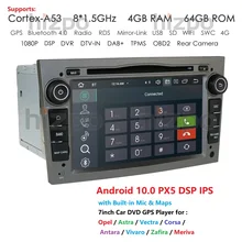 Ips DSP 4G + 46G Android 10,0 2 Din Автомобильный Gps для opel Vauxhall Astra H G J Vectra Antara Zafira Corsa Vivaro Meriva Veda dvd-плеер(China)