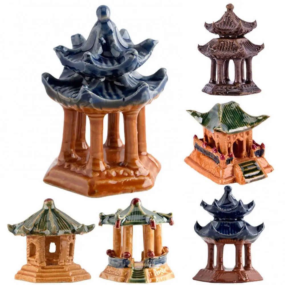 Ornament Miniature Simulated Architectural Pavilion Landscape Home Desktop Decor | Дом и сад