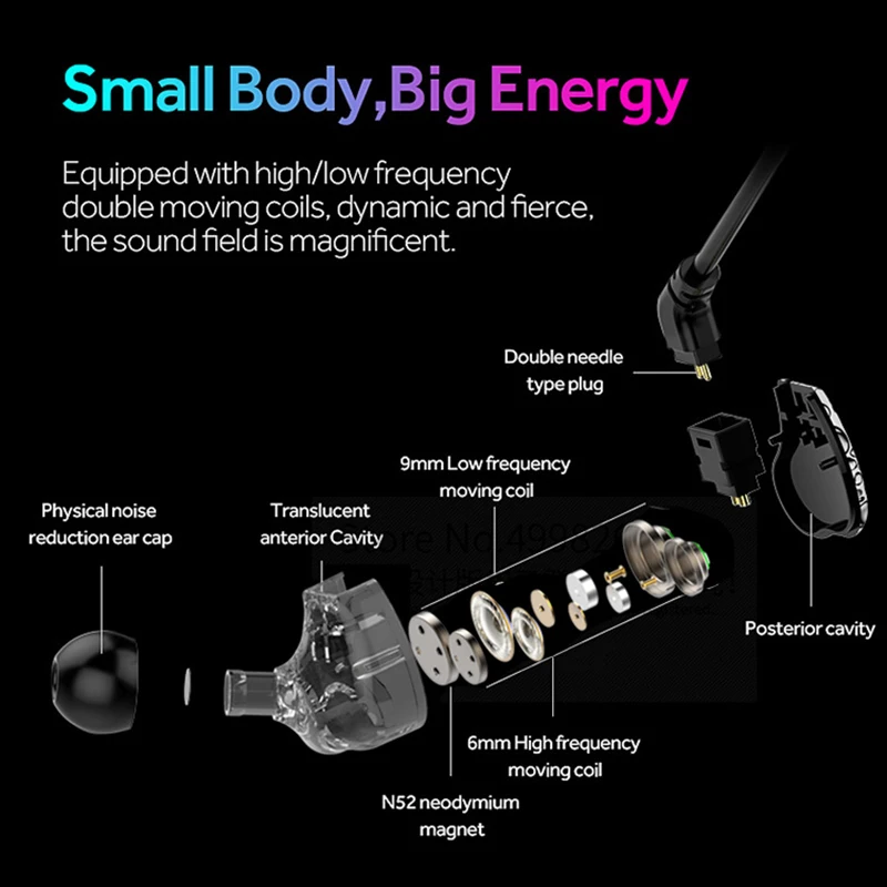 S3 Dual Dynamic Bluetooth Headset Mobile Music MP3 Dual Unit In Ear Subwoofer Gaming Bluetooth Headset