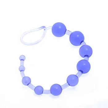 Jelly Anal Tail Plug Beads For Beginner Flexible Stimulator Butt Best Adult Sex Shop Toys Men Women Couple Gay Plastic 3