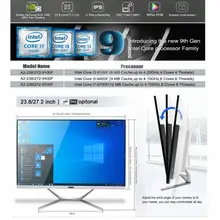 27 zoll Weiß Gaming Alle in Einem Desktop-Computer Intel 8 Core i7 9700F i5 i3 DDR4 mit NVIDIA GTX1050TI 4G für PC Gamer