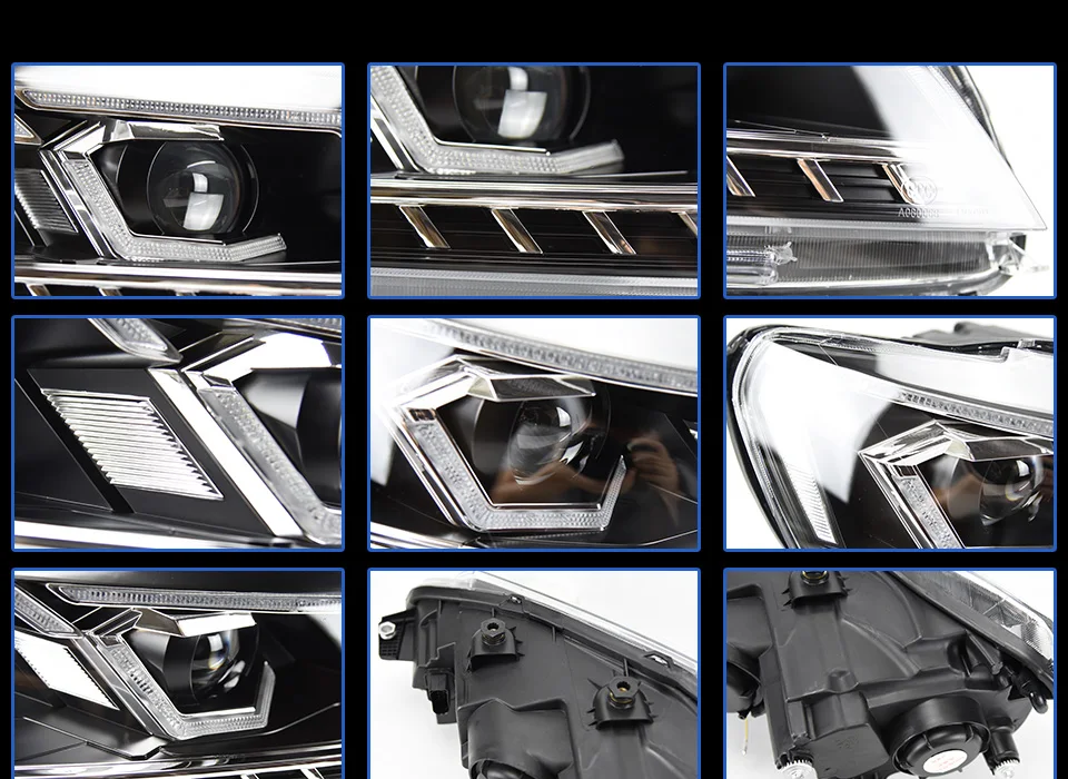 Фары для VW Passat B7 2011- DRL дневные ходовые огни Светодиодный Биксеноновая лампа Противотуманные фары тюнинг автомобильные аксессуары
