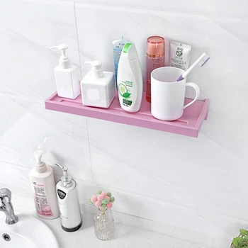 

2020 Household Storage Rank For Bathroom Suction Rack Plastic Multi-functional Holder for Home Use Bathroom with Suckers
