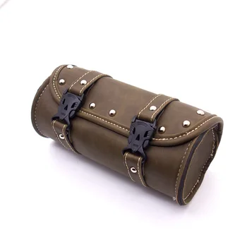 

Front Motorcycle Bag Saddlebag Rear Polyurethane Leather 21*10.3cm Mounting