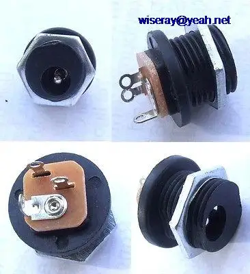 

DHL/EMS 500 PCS 5.5MM X 2.1MM DC Female socket Panel mounting Power Chargers + Nut-A8