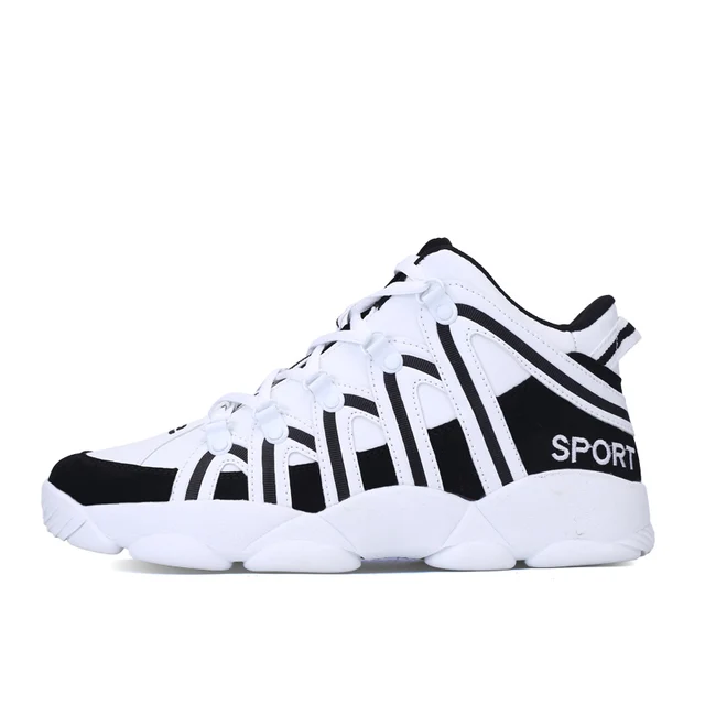 Autumn Winter Men Shoes Casual Trendy Thick Bottom Sneakers Strapped Non-slip Luxury Breathable Leather Sports Shoes 2021 New White Black    Shoes