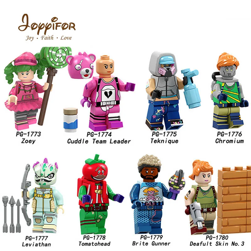 Hot Game Night Shooting Battle Skull Trooper Male Explorer Special Soldier Team Leader Mini Action Figures Building Blocks Toys