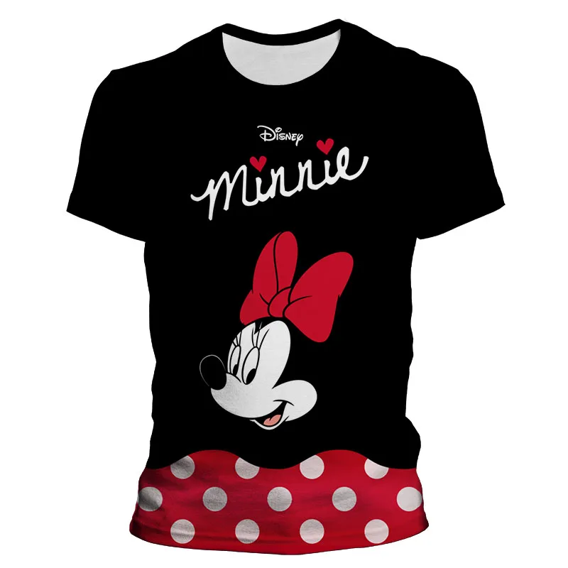 Модная женская Винтажная летняя футболка с короткими рукавами и 3D-принтом Микки