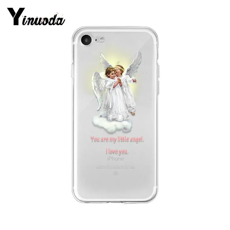 Yinuoda Renaissance angels мягкая резина, термопластичный полиуретан чехол для телефона iPhone X XS MAX 6 6s 7 7plus 8 8Plus 5 5S SE XR 10 11 pro max - Цвет: A4