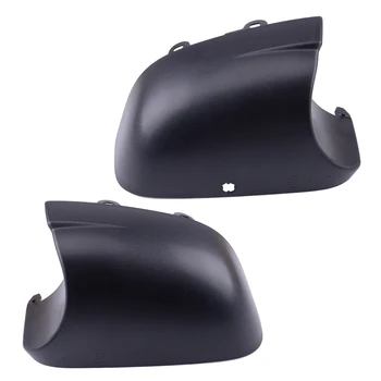 

1 Pair Car Front Lower Wing Mirror Cover Casing Cap Plastic Black Fit for Vauxhall Vivaro Renault Trafic Van 2015 2016 2017 2018