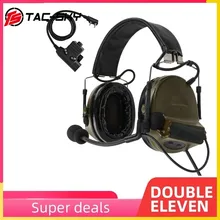 COMTAC II – casques antibruit en Silicone, casque d'écoute militaire tactique FG + U94, prise Kenwood, PTT, TAC SKY 