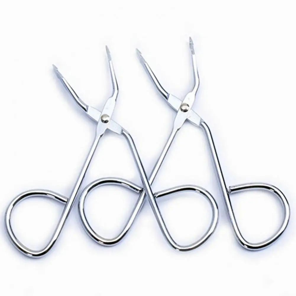 Makeup Scissors Practical Flat Tip Eyebrow Tweezer Clamp Clipper Makeup Scissor Hair Removal Tool 5