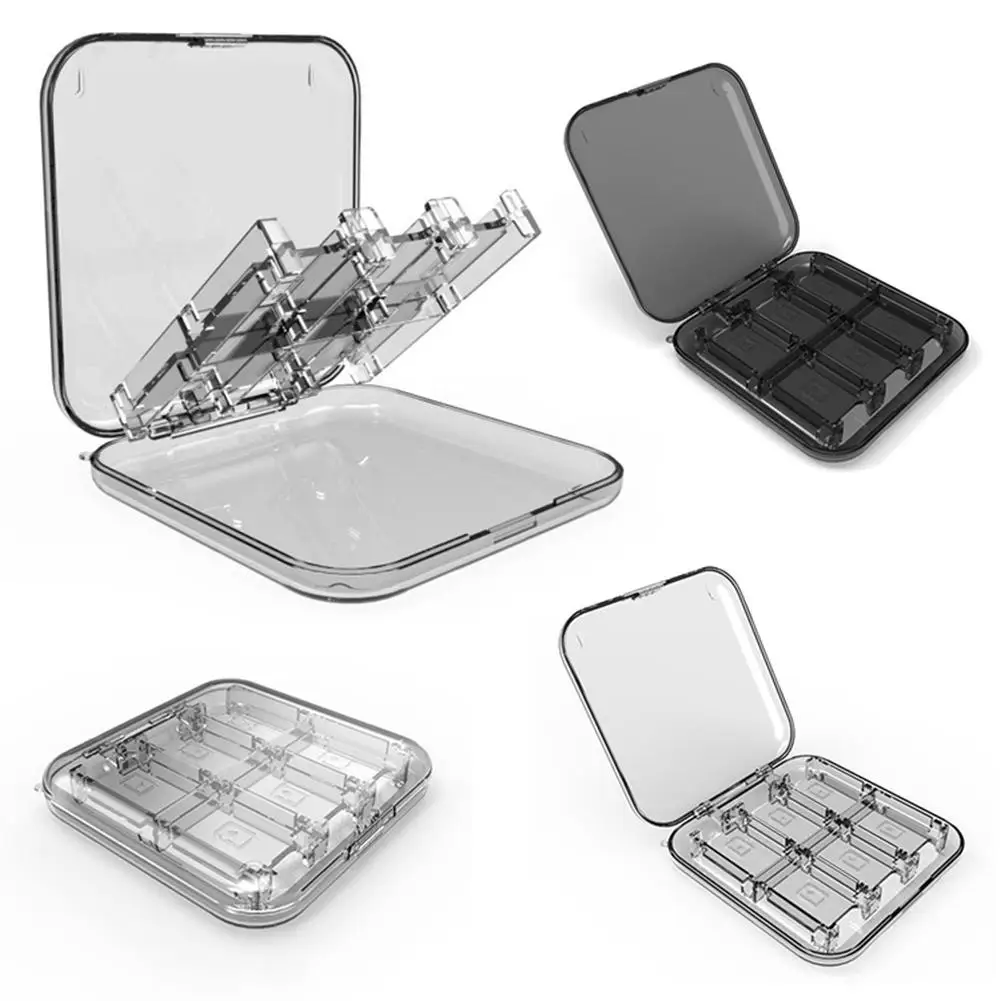 12 Slots PC Anti-dust Game Card Case Cartridge Storage Box Holder for Switch