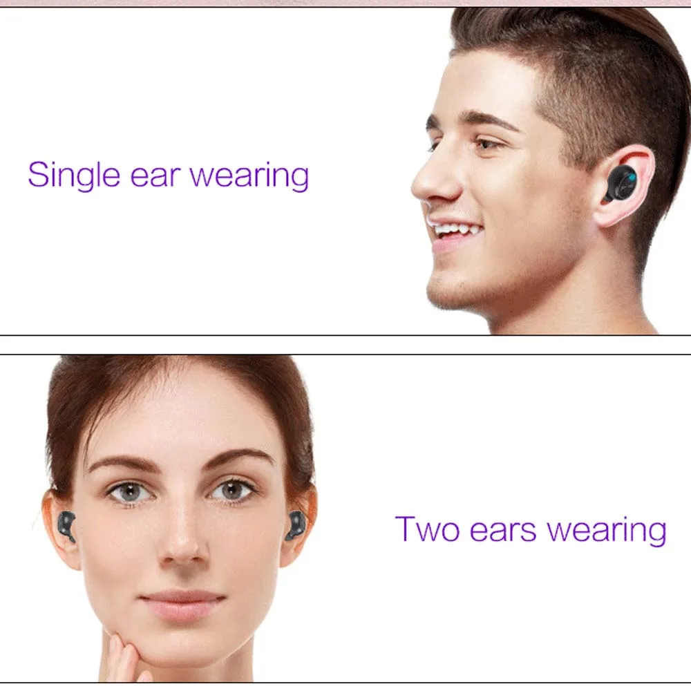 JINSERTA Bluetooth 5,0 наушники TWS беспроводные наушники Bluetooth Hi-Fi стерео гарнитура спортивные наушники с микрофоном для громкой связи