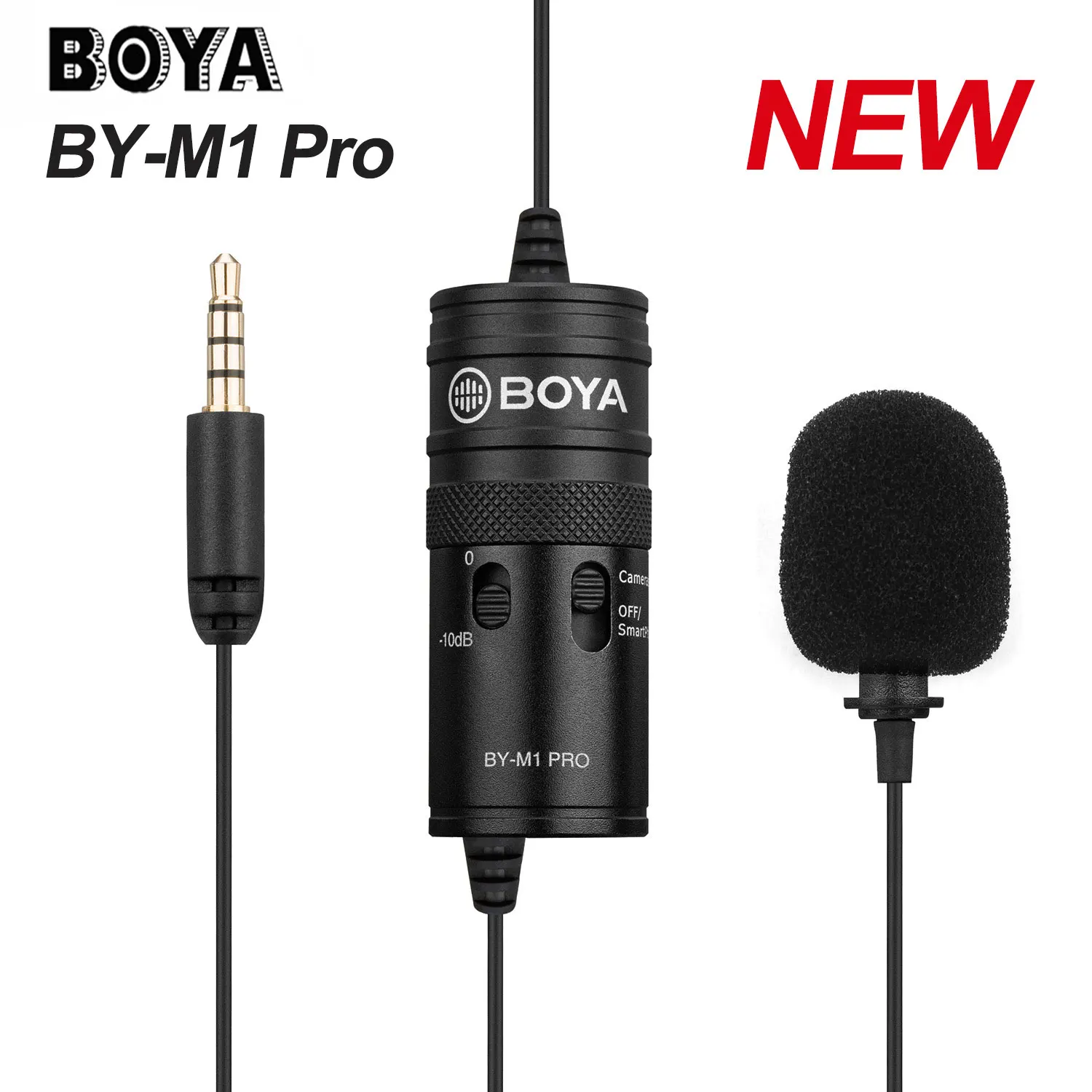 Микрофон BOYA BY M1 Pro петличный Студийный микрофон конденсаторный с зажимом для