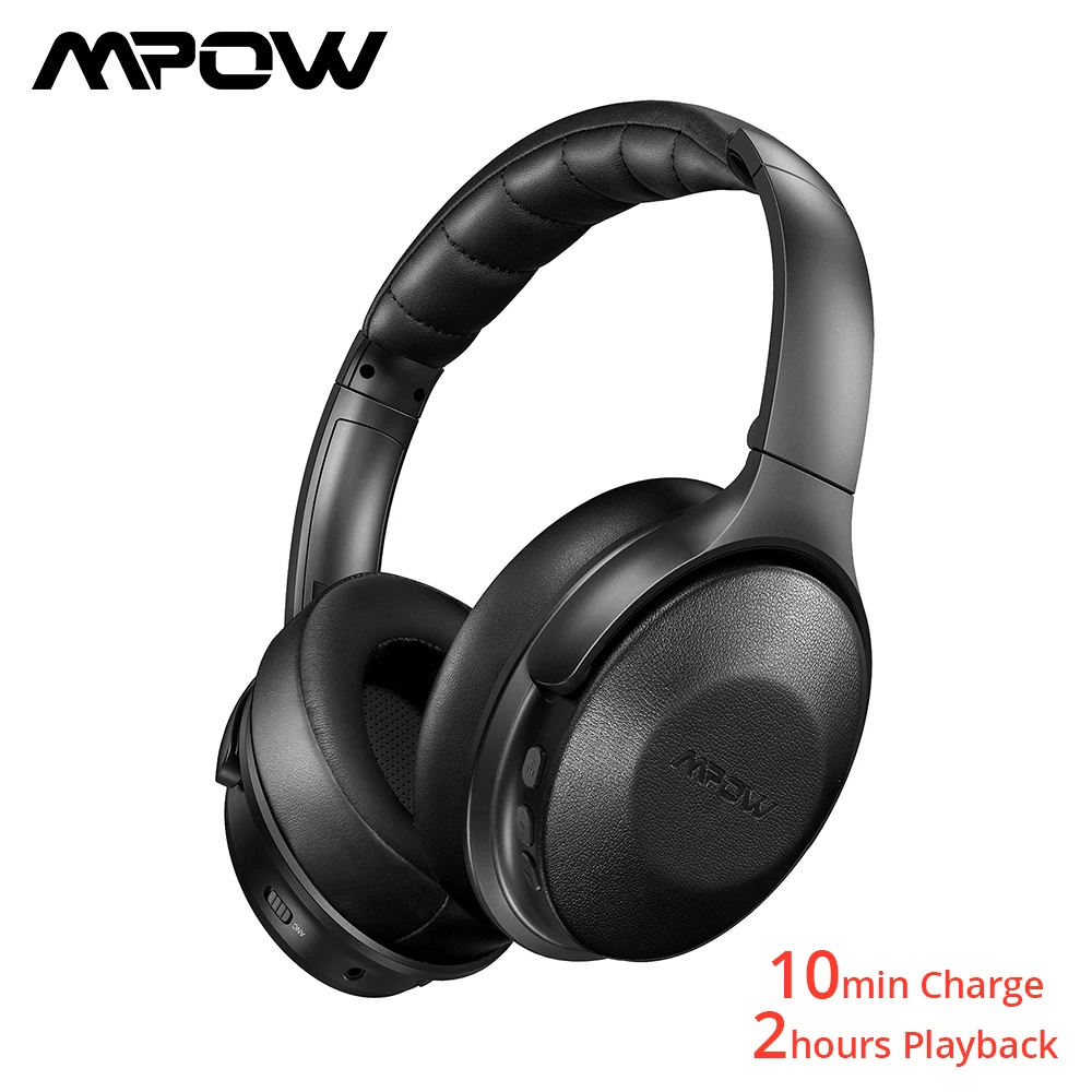 Mpow H17 беспроводные наушники Bluetooth 4,1 ANC гарнитура с быстрой зарядкой Hi-Fi стерео звук для iPhoen Xiaomi huawei смартфон