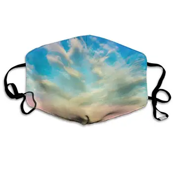 

Mouth Mask Colored Clouds Fashion Earloop Face Mask For Kids Teens Men Women Winter Summer