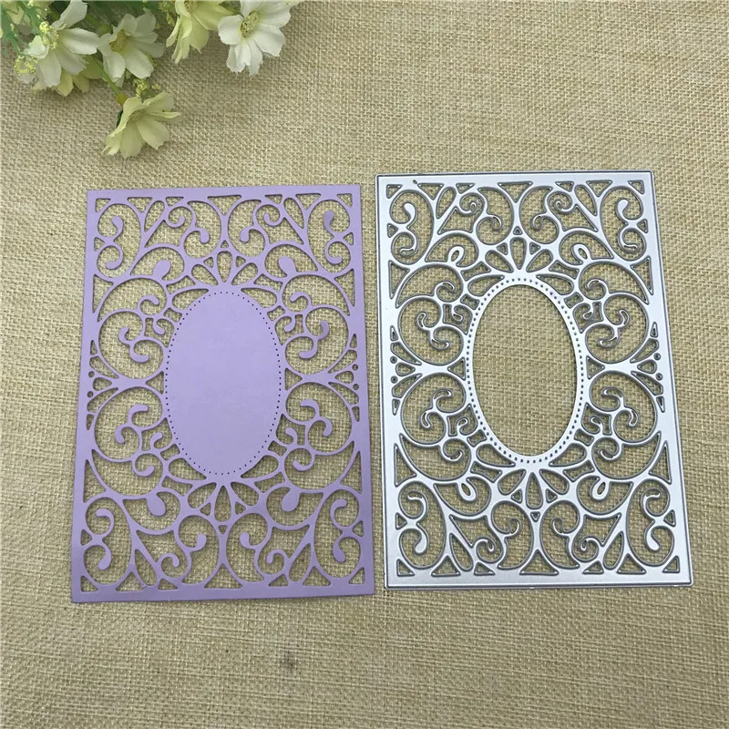 Layer Hollow Frame background Metal Cutting Dies Stencils For DIY Scrapbooking Decorative Embossing Handcraft Die Cutting