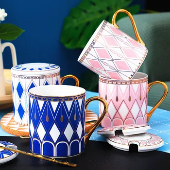 

Travel Outdoor Coffee Mug Cup Vintage Ceramic Breakfast Mugs Coffee Cups Ceramic Tazas De Ceramica Creativas Enamel Mug BA60MK