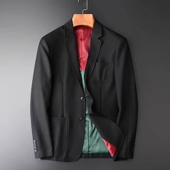 

New Blazer Male Hight Quality Black Business And Casual Blazer And Jackets Men Plus Size 3XL 4XL Blazer Masculino Slim Fit
