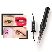 Перманентный макияж машина татуировки ручка для бровей/Eyeline/губ Электрический стабильный долговечный татуировки пистолет дермографо с иглы для перманентного макияжа