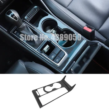 

For Hyundai Tucson 2015-2018 ABS Carbon Fiber Trim Auto Cup Drink Holder Decorative Frame Decal Cover Sticker Car Accessories