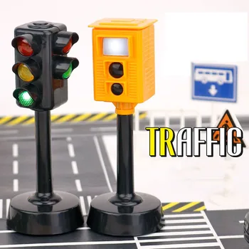 

Mini Traffic Signs Light Speed Camera Model Toy with Music LED Education Kid Toy Fun Simulation Traffic Rule Cognition Toy Kids