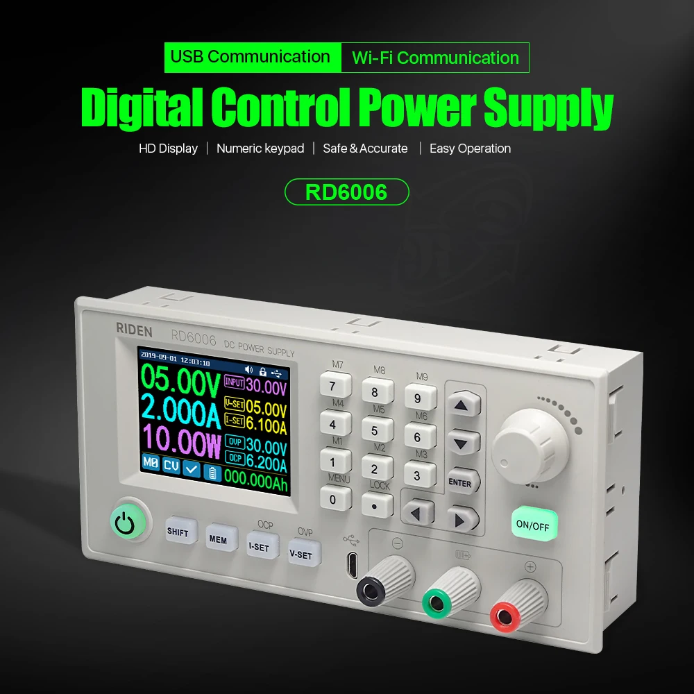 Понижающий модуль питания RD6006/RD6006W USB Wi Fi 60 В 5 А|Регуляторы напряж./стабилизаторы| |