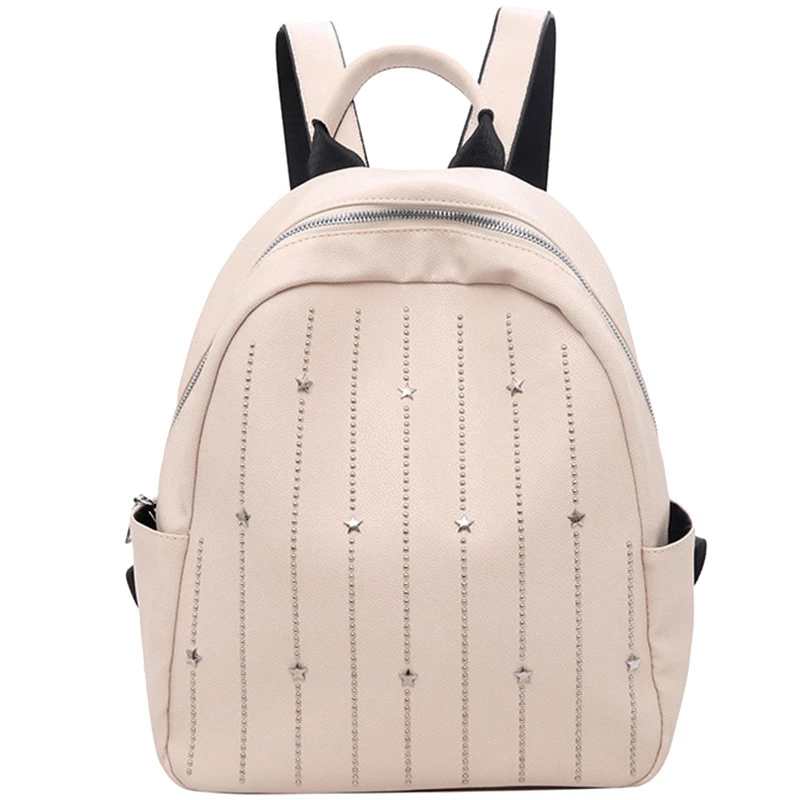 Best ABZC Fashion Women #039;S Backpack Small Stars Pattern Soft Multi Function Small Backpack