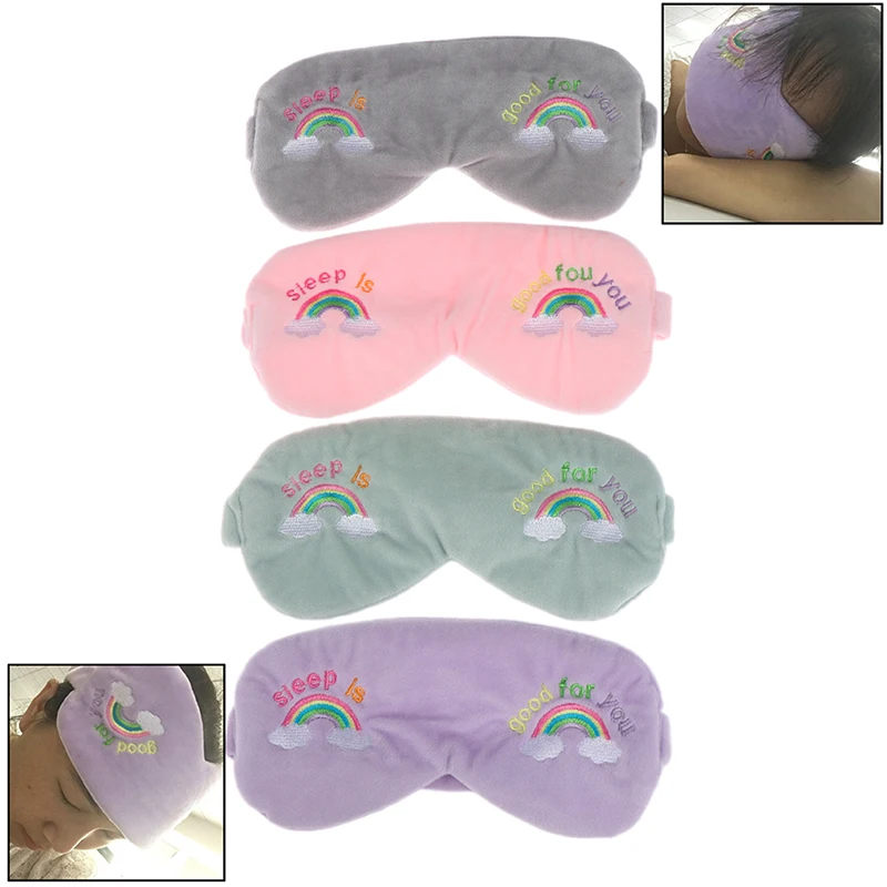 Sleeping Eye Mask Eyeshade Cover Shade Eye Patch Multi-Use Makeup Headband Embroidery Velvet Hair Band Soft Portable Blindfold