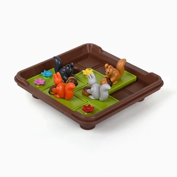 

Table Games Squirrels Go Nuts Puzzle Chess Games 60 Challenge Solution IQ Training Toys Gift For Kids Children Logical Thinking