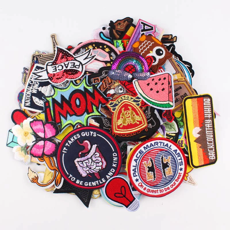 9Pcs Anime Iron On Patches for Clothing Cute Cartoon Sew On/Iron