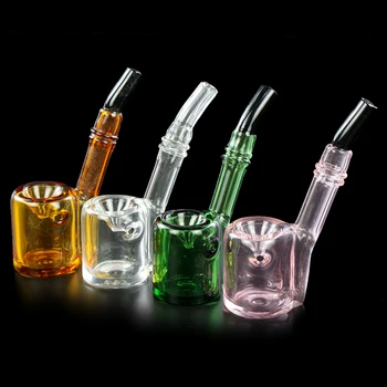 

Portable Smoking Glass Pipe Durable Delicate Tobacco Pipe e Filter Cigarette Holder Collector Cigar Pipes