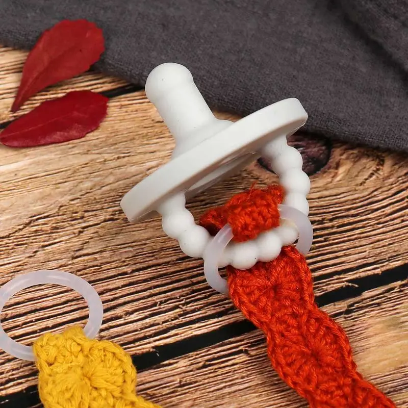 Handmade Pacifier Clips Chain Dummy Clip Pacifier Holder Clasps Nipple Soother Chain For Infant Baby Feeding