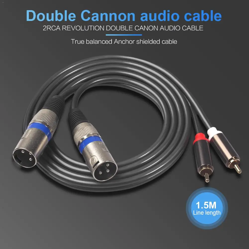 2rca революционный Двойной видео кабель Canon 1,5 метров
