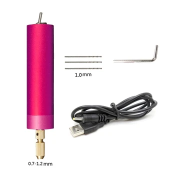 

DIY Micro Electric Aluminum Portable Handheld Drill Set Twist Drill Bits Rotary Tools Kit Resin Casting Jewelry Making