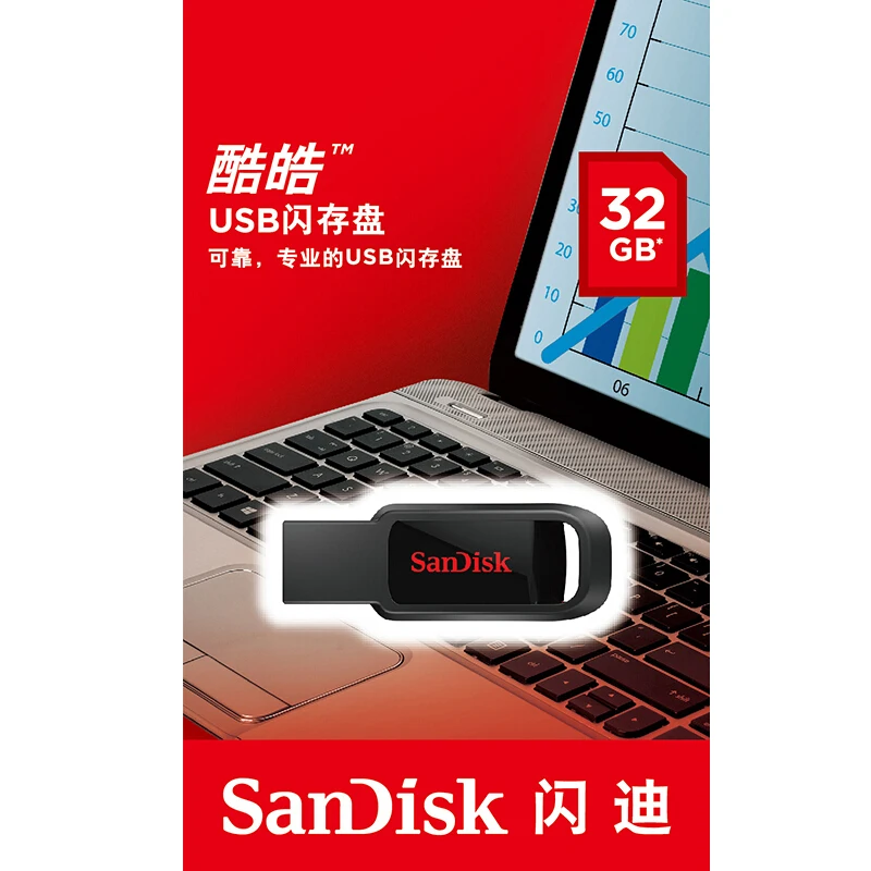 USB 2,0 SanDisk CZ61 USB флэш-накопитель 8 ГБ 128 Гб 64 ГБ высокоскоростной USB компактный флеш-накопитель Micro USB флешка 32 ГБ 16 ГБ флеш-накопитель