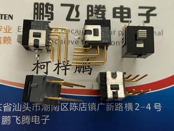 

Original new 100% AS-22AV bent foot 6pin 2 gear toggle switch double pole sliding push switch 0.4VA