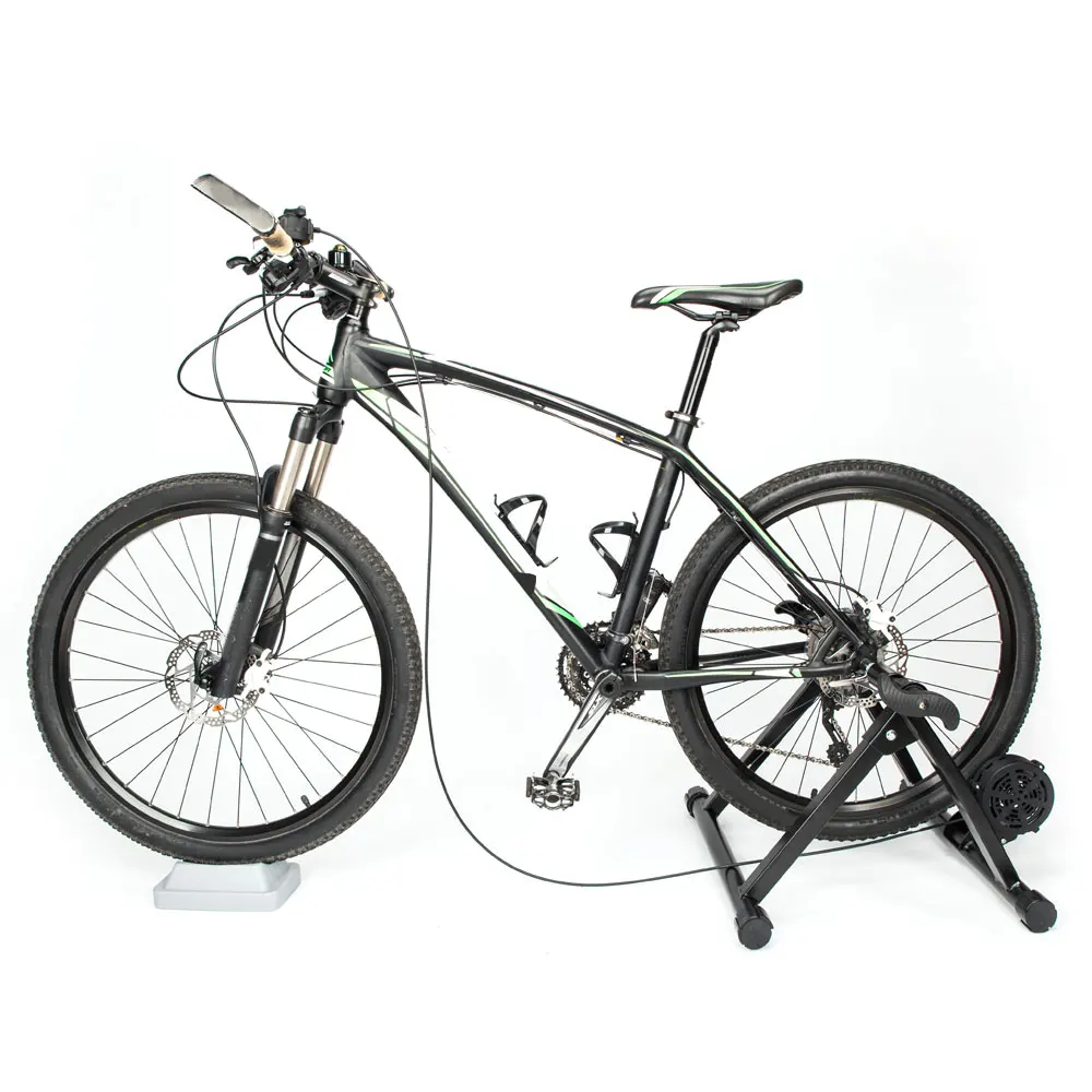 

Fixed 5 Levels Linear Control Magnetic Reluctance Bike Trainer with Front Wheel Riser Block and Quick Demolition