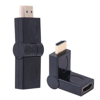 

HDMI To HDMI Cable Extender 90 180 Degrees Angle Rotating Adapter Male To Female HDMI Swivel Folding Converter For Xbox 360 HDTV