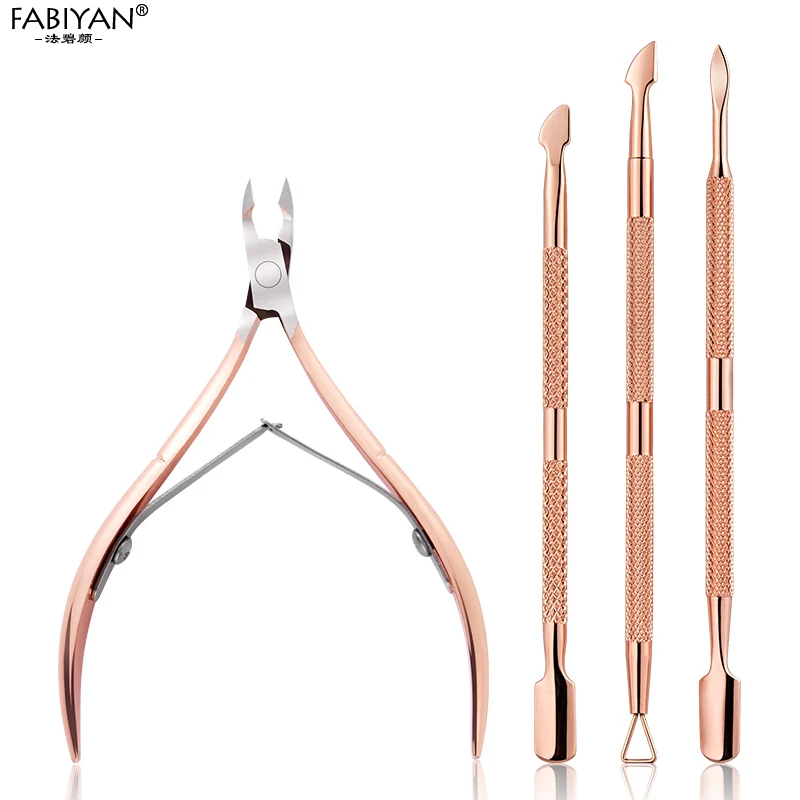 Scissor Clipper Pusher Manicure-Pedicure-Tools Nail-Art-Cutter Cuticle Dead-Skin-Remover-Kit
