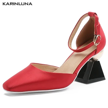 

Karinluna 2020 New Arrivals Plus Size 48 Strange Style Summer Shoes Woman Sandals Female Buckle Strap Concise Sandals Women