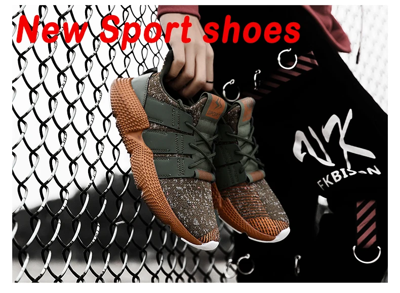 Bravover Новый Для мужчин уличные кроссовки обувь дышащая мужская кроссовки для взрослых Нескользящая удобная сетчатая спортивная обувь 3