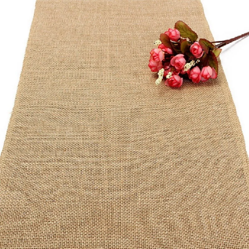 HHO-10M x 35 см Hessian Мешковины Ленты деревенский свадебный пояс для Diy ремесла дома Свадебные украшения